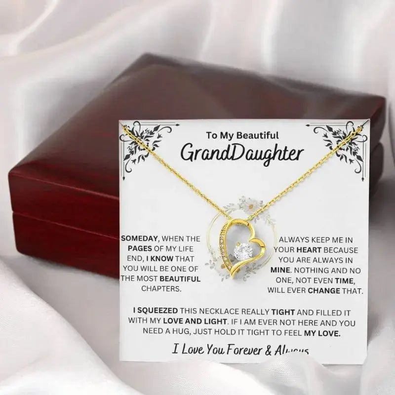 Always Keep Me In Your Heart - Granddaughter Necklace from Grandpa
