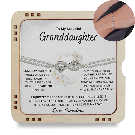 Granddaughter - Always Keep Me In Your Heart - Infinity Love Bracelet