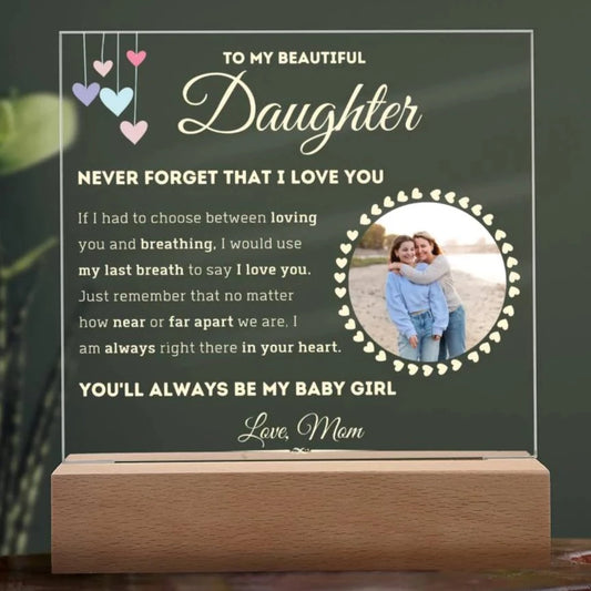My Baby Girl - Acrylic Plaque (Mom - Daughter)
