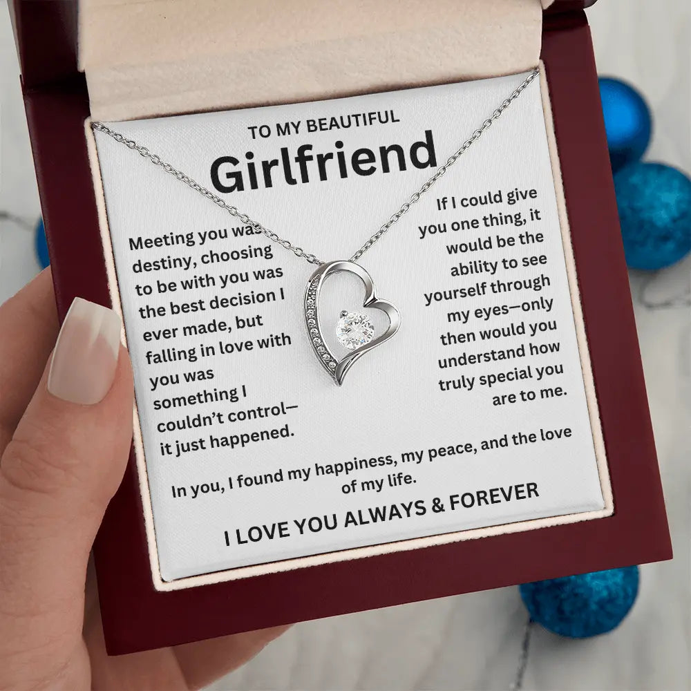 To My Girlfriend - Forever Love Necklace Gift Set