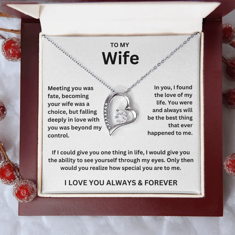 To My Wife - Forever Love Necklace Gift Set