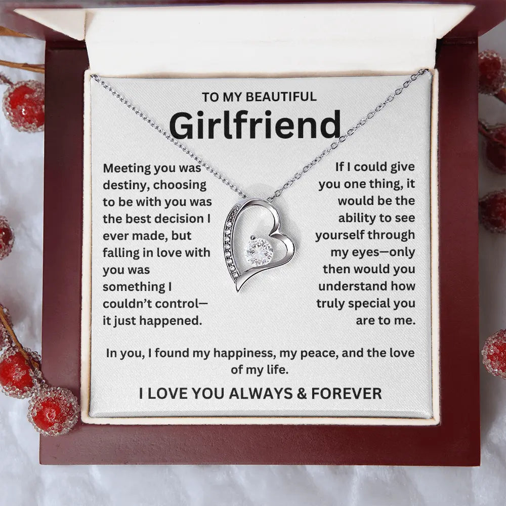 To My Girlfriend - Forever Love Necklace Gift Set