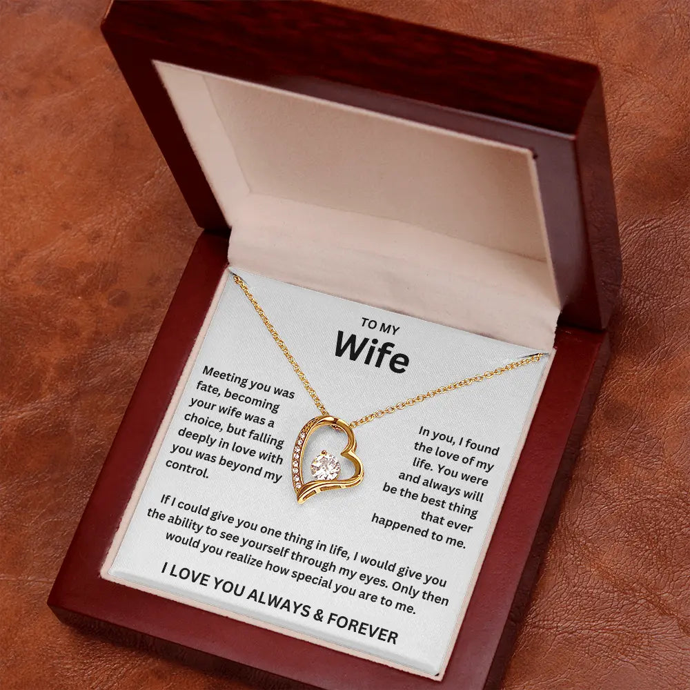 To My Wife - Forever Love Necklace Gift Set