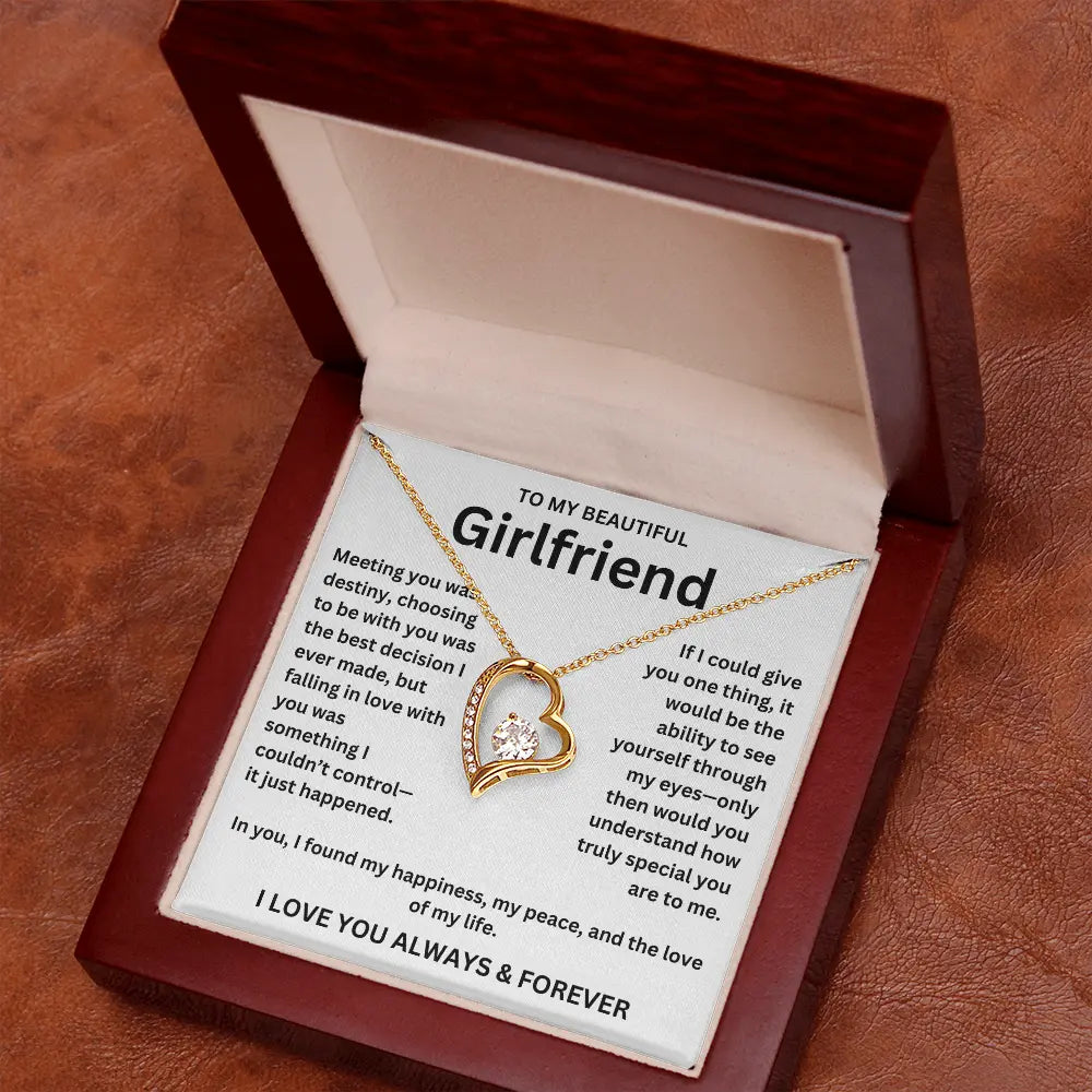 To My Girlfriend - Forever Love Necklace Gift Set