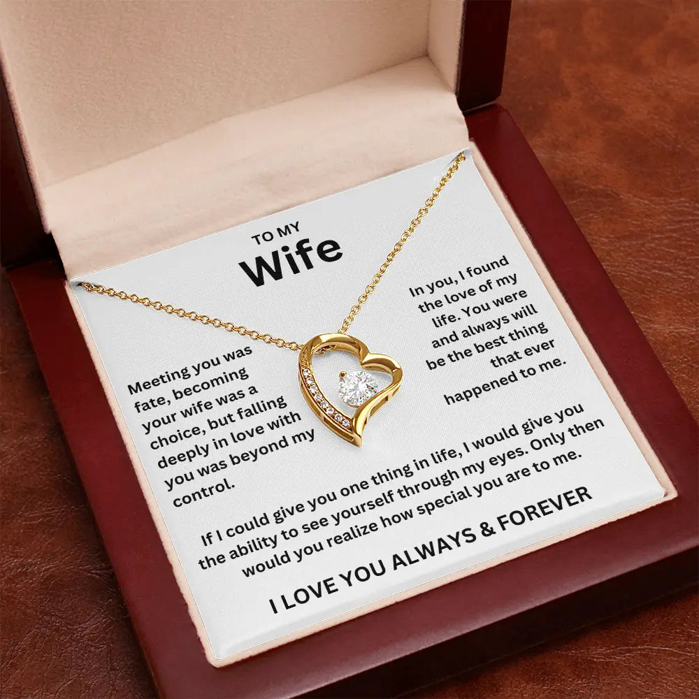 To My Wife - Forever Love Necklace Gift Set