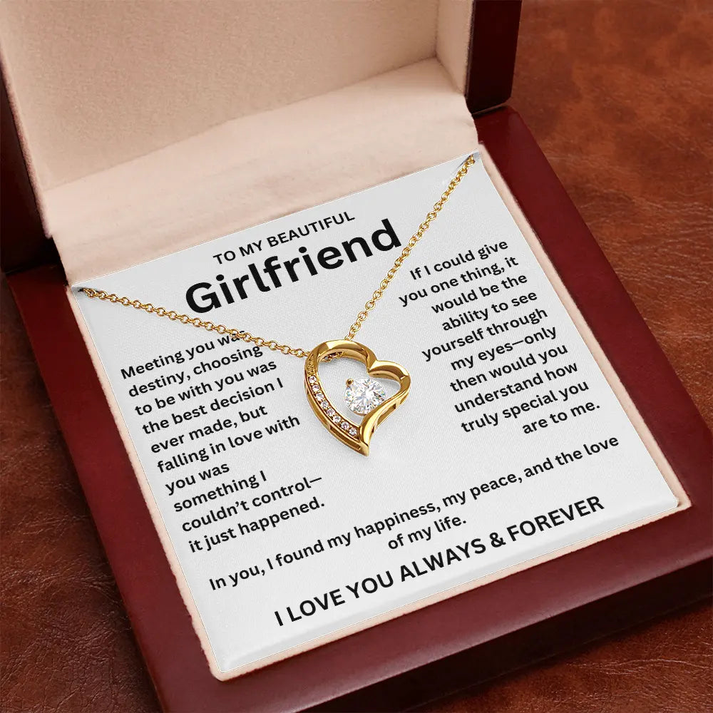 To My Girlfriend - Forever Love Necklace Gift Set