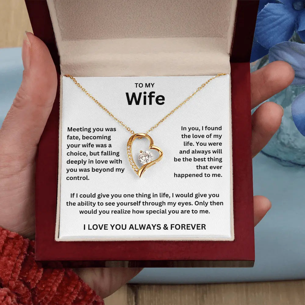 To My Wife - Forever Love Necklace Gift Set