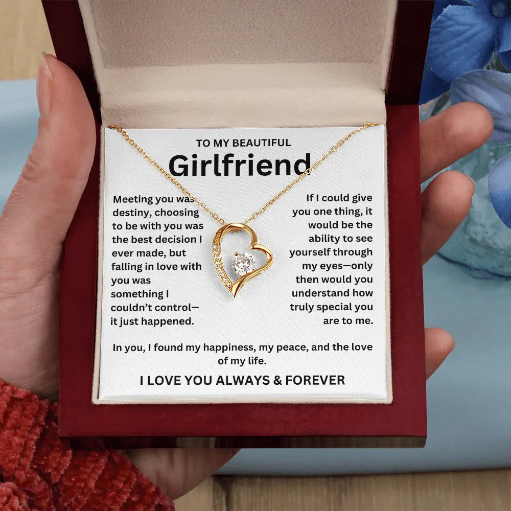 To My Girlfriend - Forever Love Necklace Gift Set