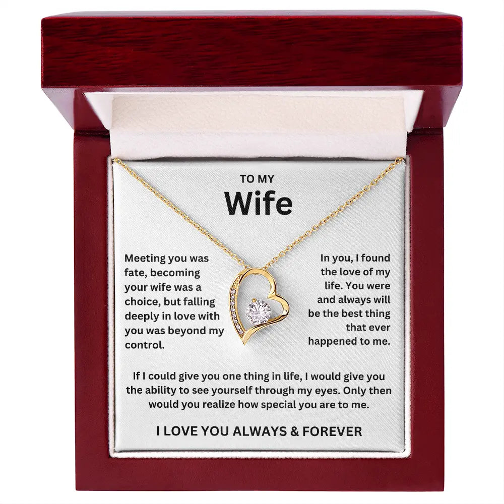 To My Wife - Forever Love Necklace Gift Set
