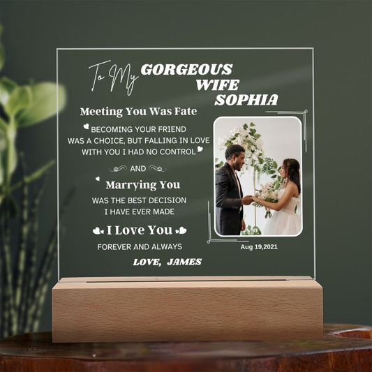 [Almost Sold Out] - To My Gorgeous Wife Personalized Gift
