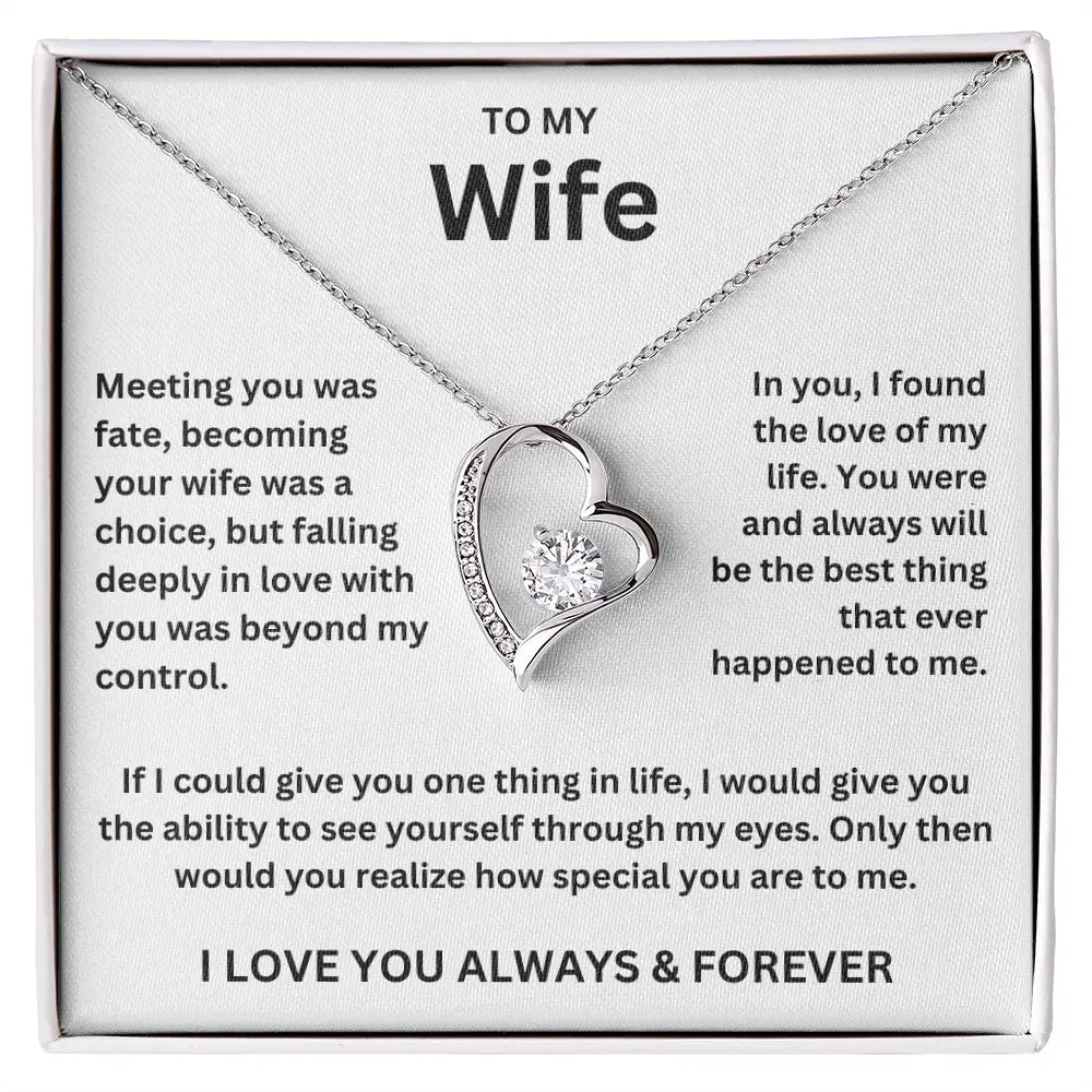 To My Wife - Forever Love Necklace Gift Set
