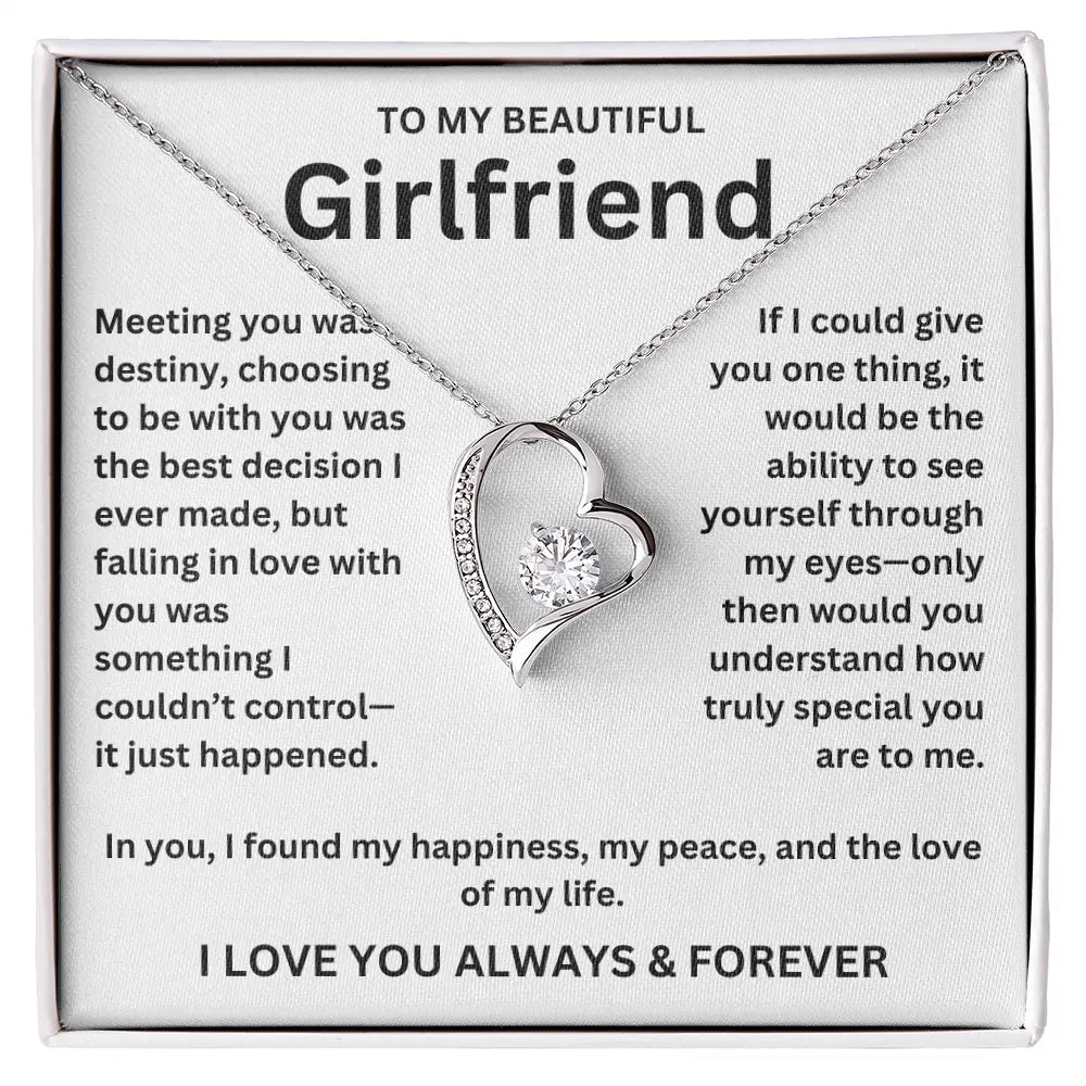 To My Girlfriend - Forever Love Necklace Gift Set