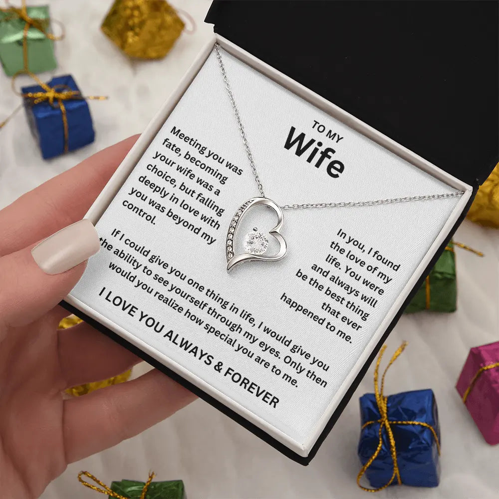 To My Wife - Forever Love Necklace Gift Set