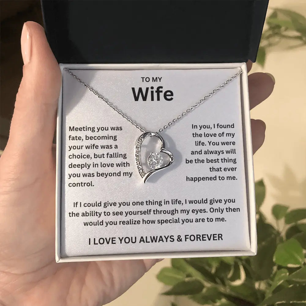 To My Wife - Forever Love Necklace Gift Set