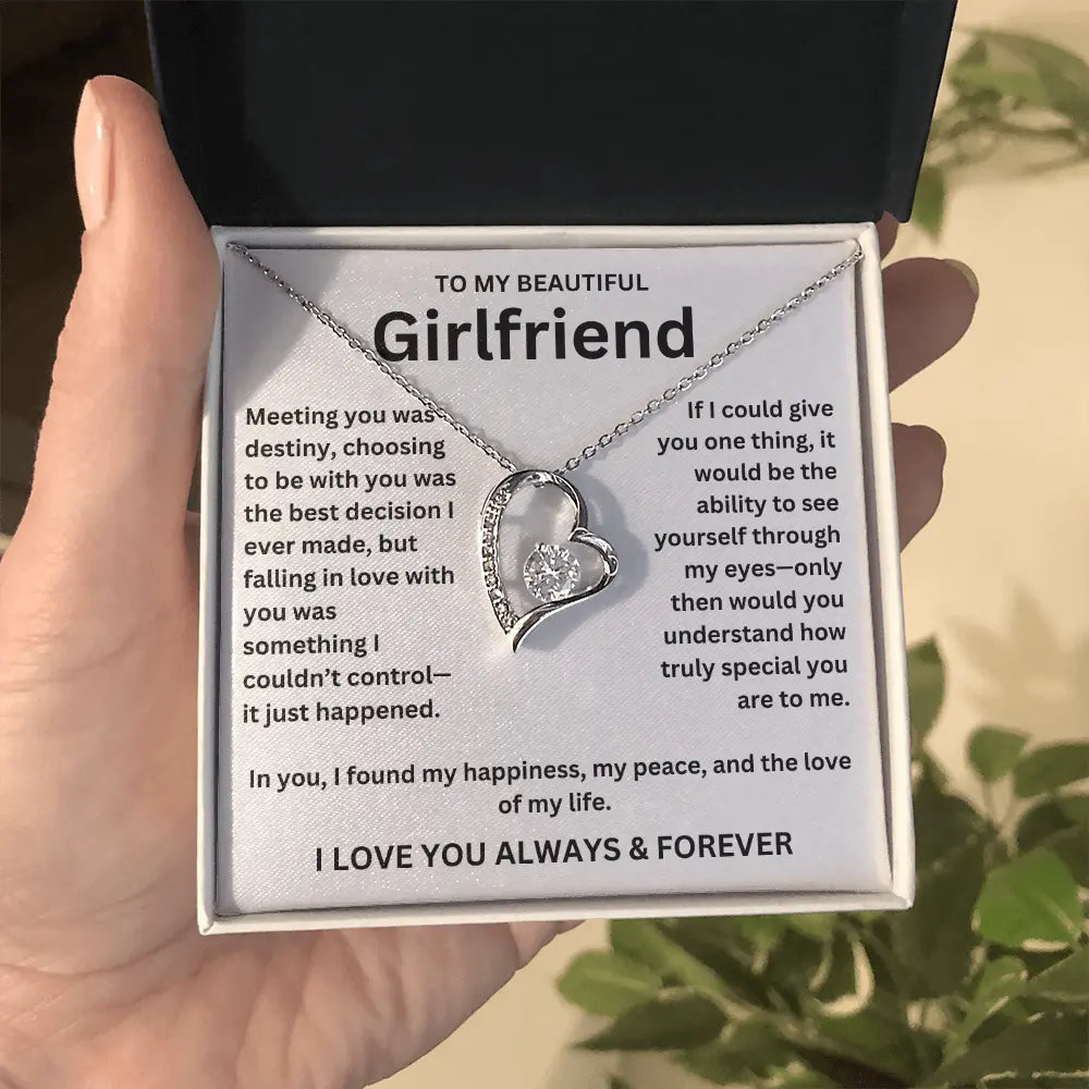 To My Girlfriend - Forever Love Necklace Gift Set