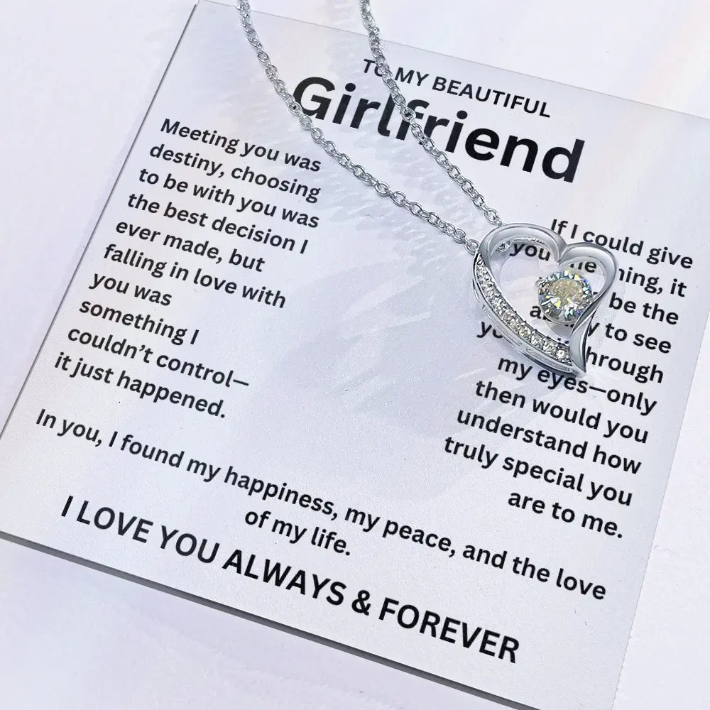 To My Girlfriend - Forever Love Necklace Gift Set