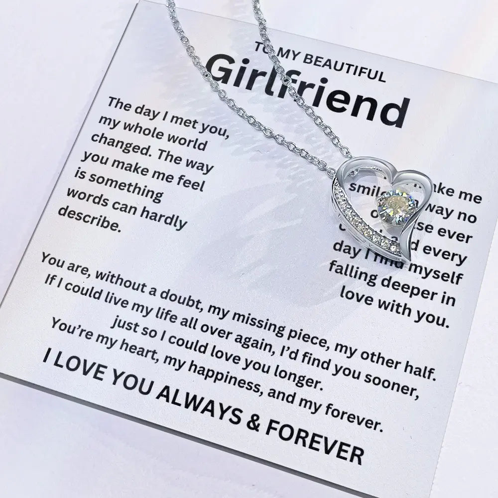 To My Girlfriend - Forever Love Necklace Gift Set
