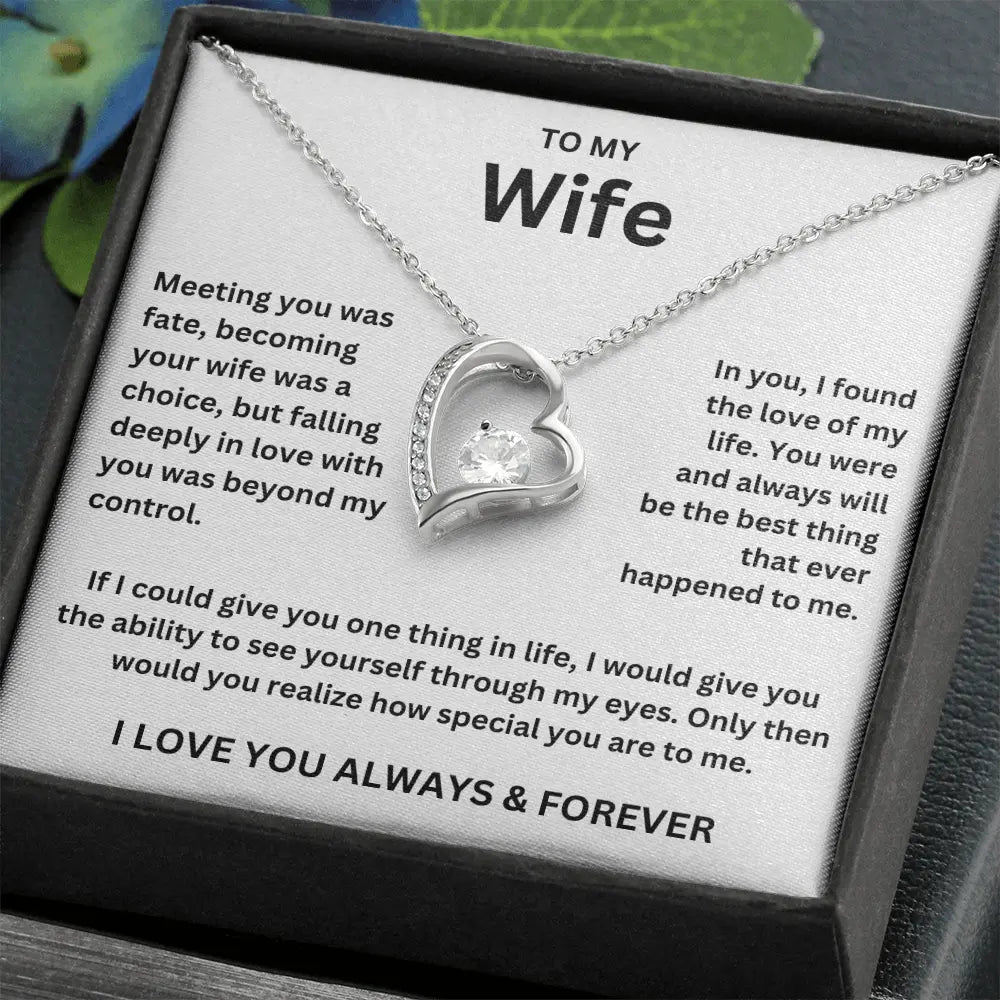 To My Wife - Forever Love Necklace Gift Set