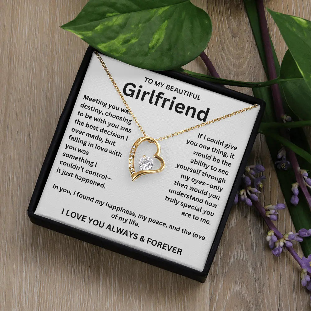 To My Girlfriend - Forever Love Necklace Gift Set