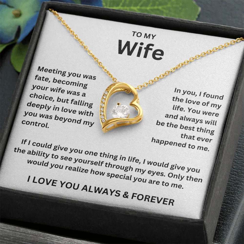 To My Wife - Forever Love Necklace Gift Set