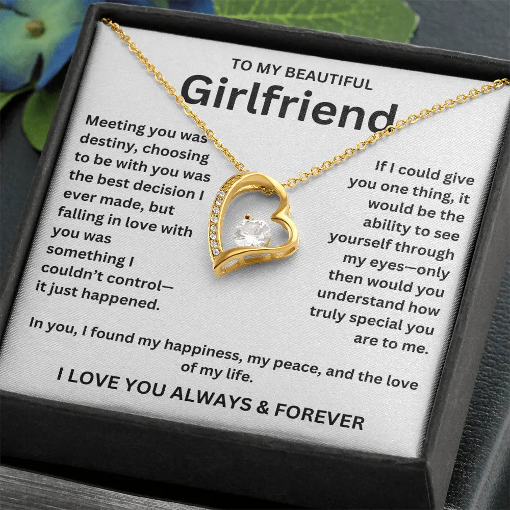 To My Girlfriend - Forever Love Necklace Gift Set