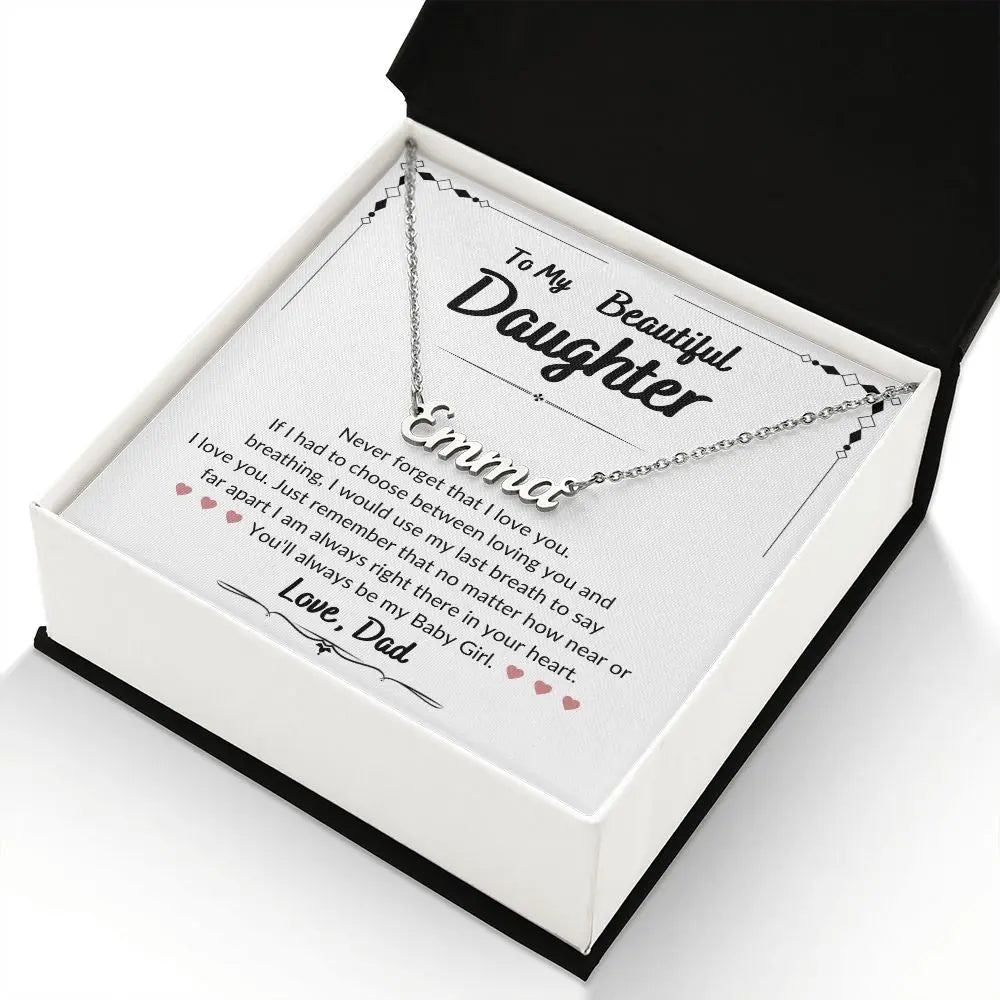 My Baby Girl - Custom Name Necklace