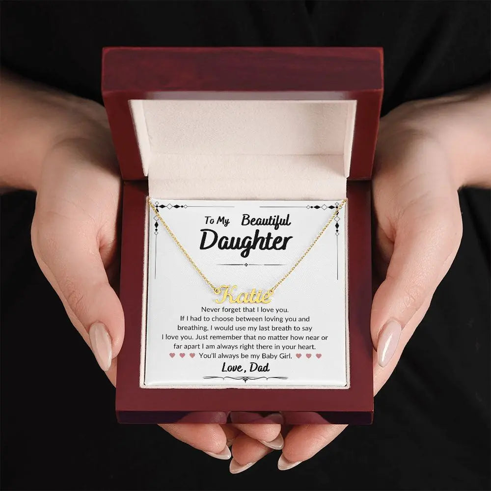 My Baby Girl - Custom Name Necklace