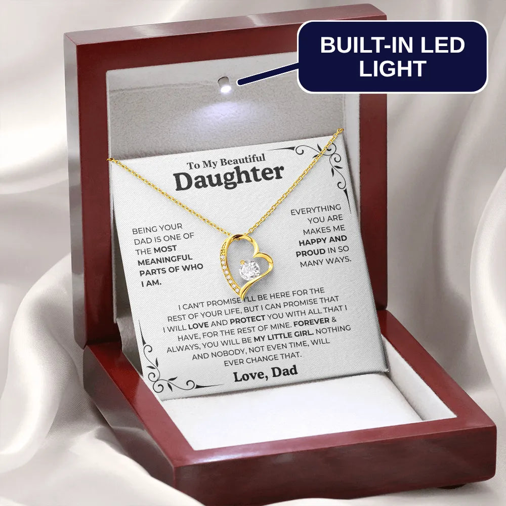To My Daughter – Forever & Always Necklace