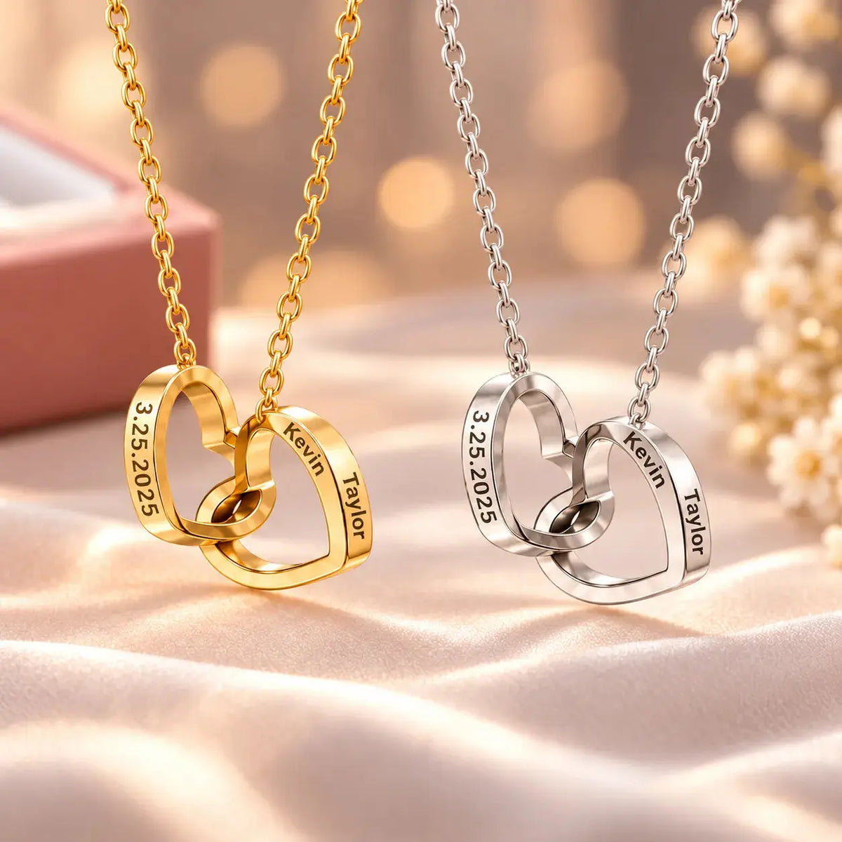 Forever Us™ Personalized Rose Box Necklace