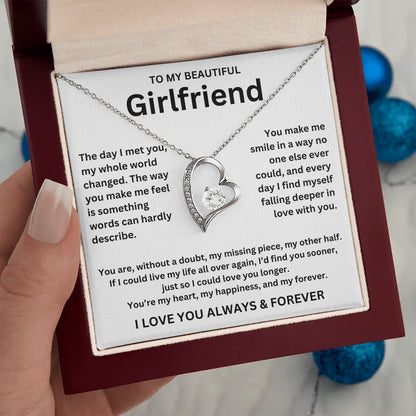 To My Girlfriend - Forever Love Necklace Gift Set