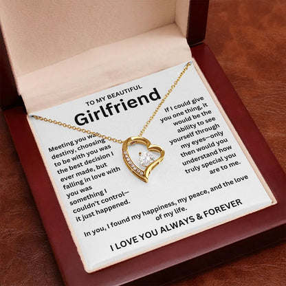 To My Girlfriend - Forever Love Necklace Gift Set