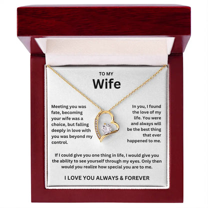 To My Wife - Forever Love Necklace Gift Set