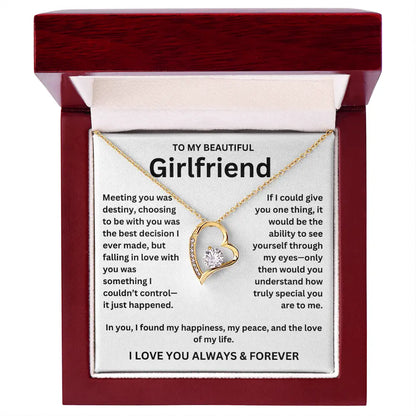 To My Girlfriend - Forever Love Necklace Gift Set