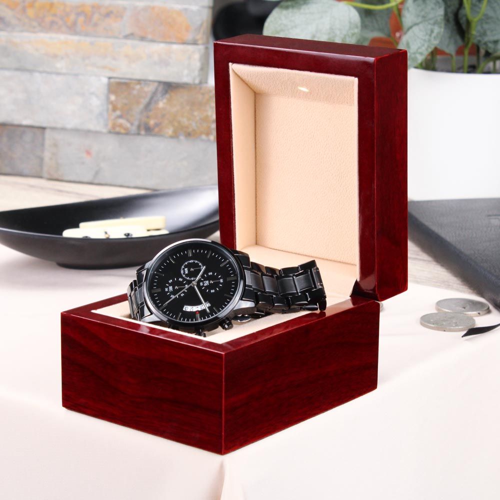 Forever Grateful: Custom Engraved Father's Day Watch