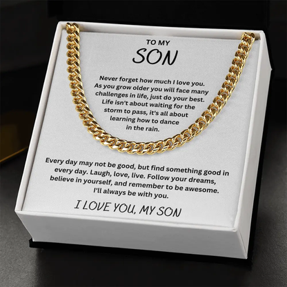 To My Son - Believe in Yourself Chain - From Dad