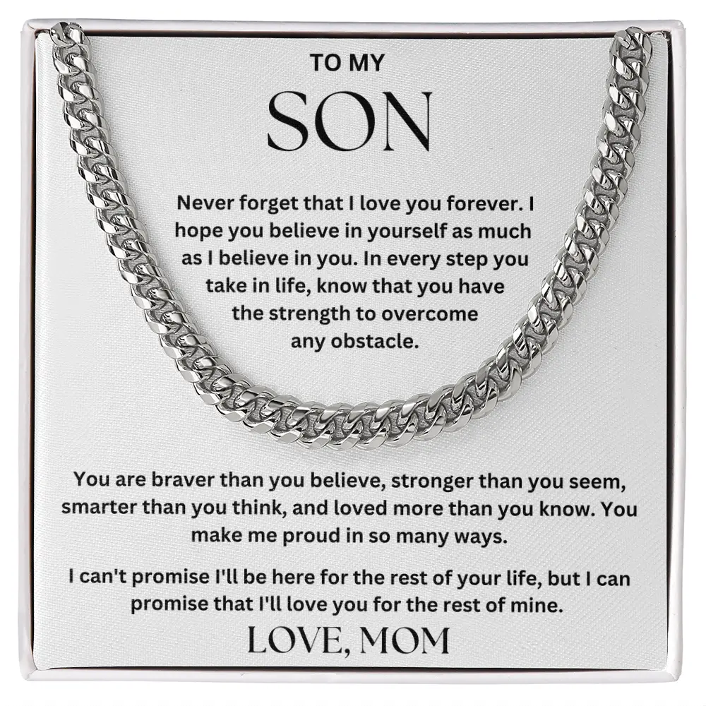 To My Son - You Make Me Proud - Love, Mom