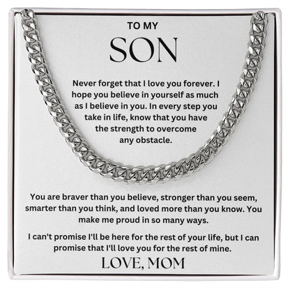 To My Son - You Make Me Proud - Love, Mom