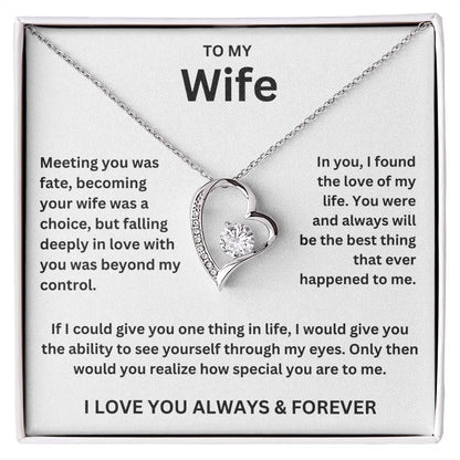 To My Wife - Forever Love Necklace Gift Set