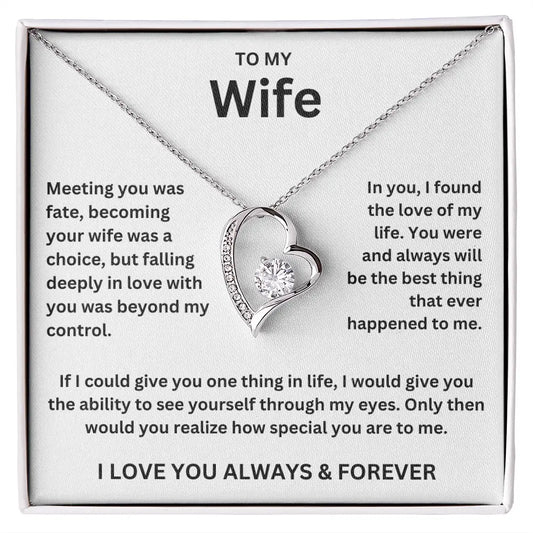To My Wife - Forever Love Necklace Gift Set