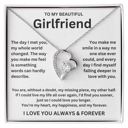 To My Girlfriend - Forever Love Necklace Gift Set