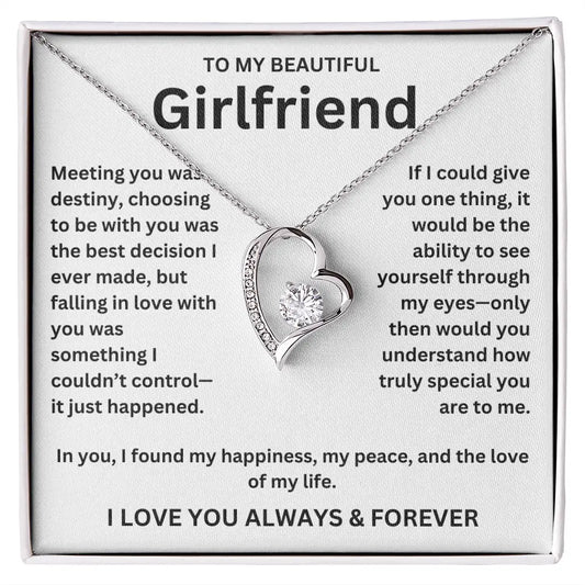 To My Girlfriend - Forever Love Necklace Gift Set