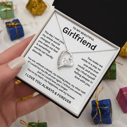 To My Girlfriend - Forever Love Necklace Gift Set