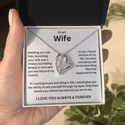 To My Wife - Forever Love Necklace Gift Set