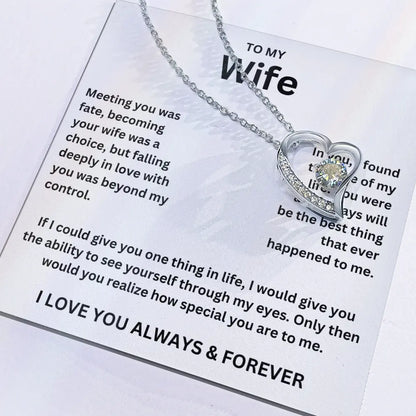 To My Wife - Forever Love Necklace Gift Set
