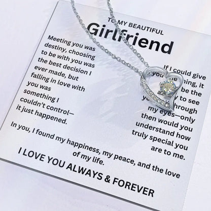 To My Girlfriend - Forever Love Necklace Gift Set