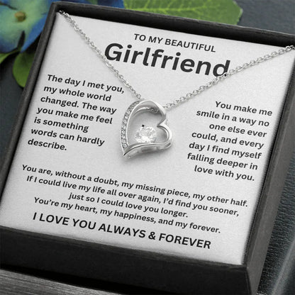 To My Girlfriend - Forever Love Necklace Gift Set