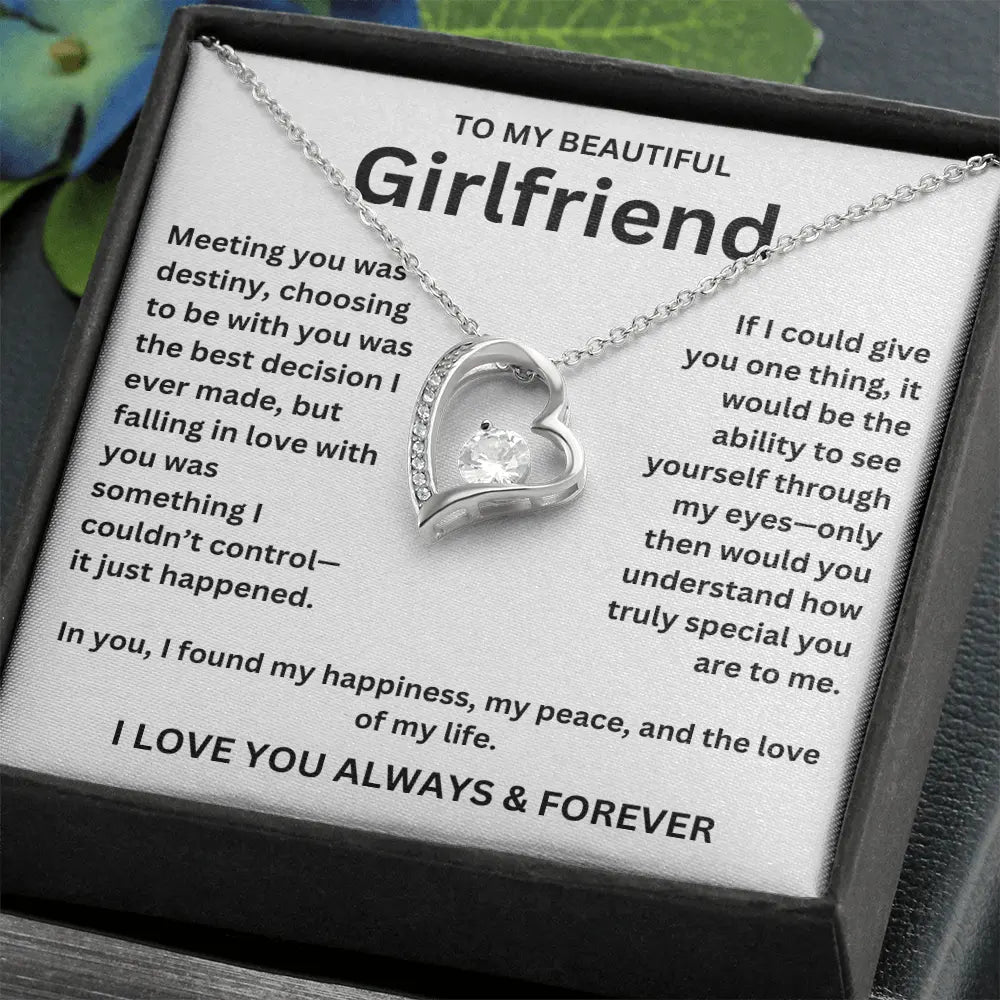To My Girlfriend - Forever Love Necklace Gift Set