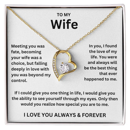 To My Wife - Forever Love Necklace Gift Set