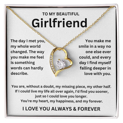 To My Girlfriend - Forever Love Necklace Gift Set
