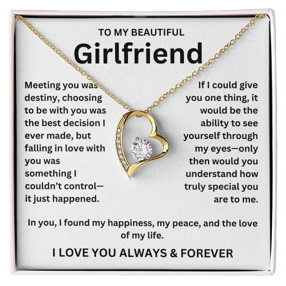 To My Girlfriend - Forever Love Necklace Gift Set